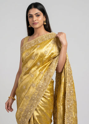Green Handloom Kanchipuram Pure Silk Saree With Blouse Piece
