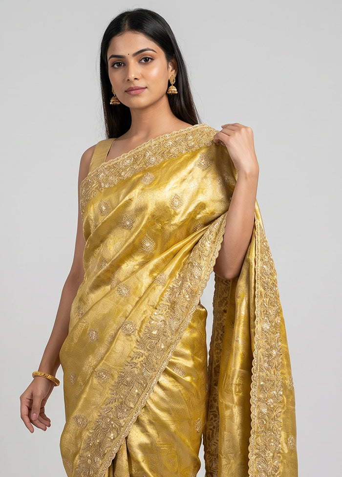 Green Handloom Kanchipuram Pure Silk Saree With Blouse Piece
