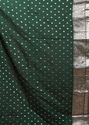 Blue Dupion Silk Saree With Blouse Piece