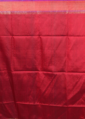 Green Handloom Kanjivaram Pure Silk Saree With Blouse Piece