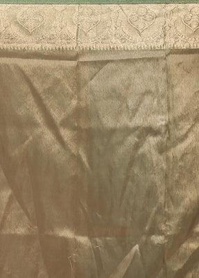 Gold Tissue Silk Saree With Blouse Piece