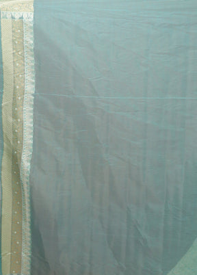 Green Kora Silk Saree With Blouse Piece