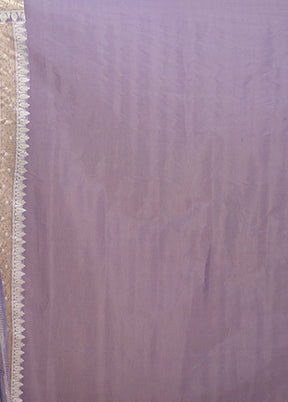 Blue Kora Silk Saree With Blouse Piece