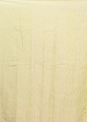 Green Tissue Silk Saree With Blouse Piece