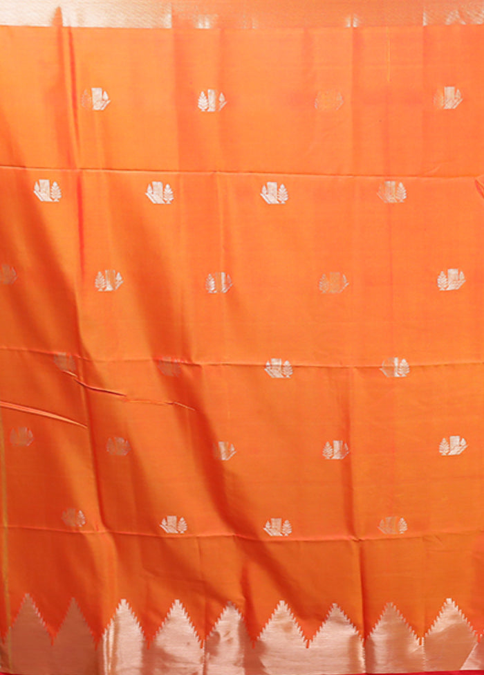 Green Dupion Silk Saree With Blouse Piece