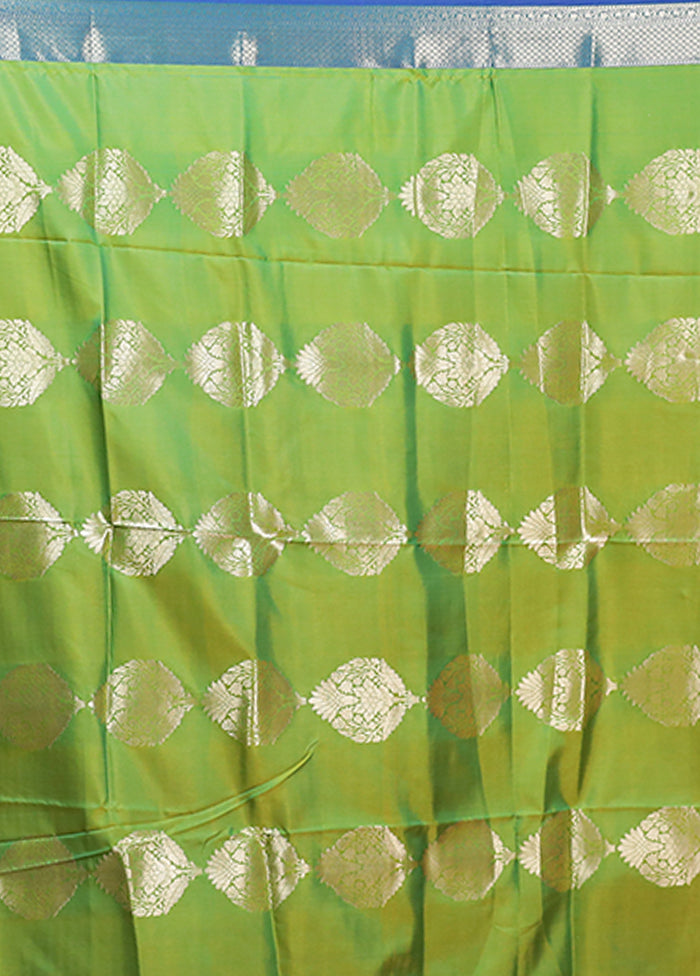 Orange Dupion Silk Saree With Blouse Piece