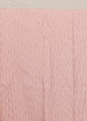 Pink Tissue Silk Saree With Blouse Piece