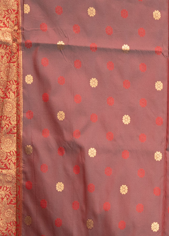 Green Dupion Silk Saree With Blouse Piece