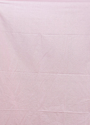 Pink Matka Silk Saree With Blouse Piece