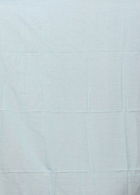 Blue Matka Silk Saree With Blouse Piece