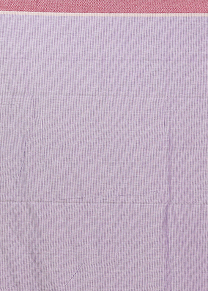 Purple Matka Silk Saree With Blouse Piece