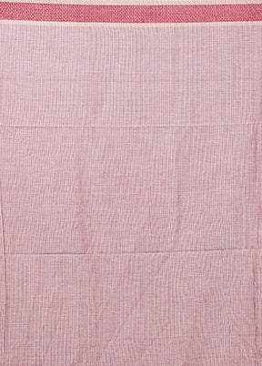 Pink Matka Silk Saree With Blouse Piece