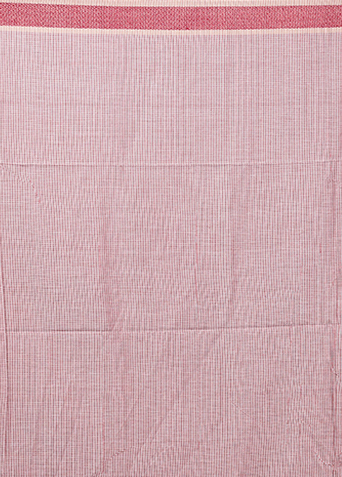 Pink Matka Silk Saree With Blouse Piece