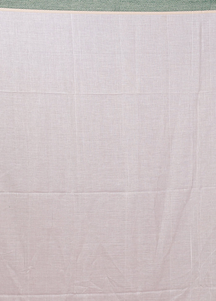 White Matka Silk Saree With Blouse Piece