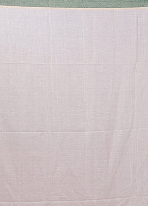 White Matka Silk Saree With Blouse Piece
