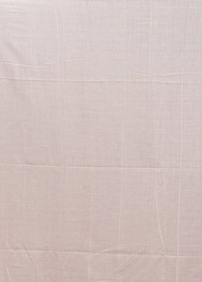 Cream Matka Silk Saree With Blouse Piece