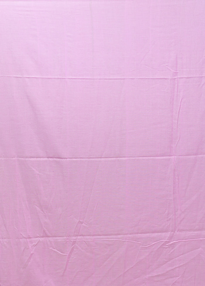 Pink Matka Silk Saree With Blouse Piece
