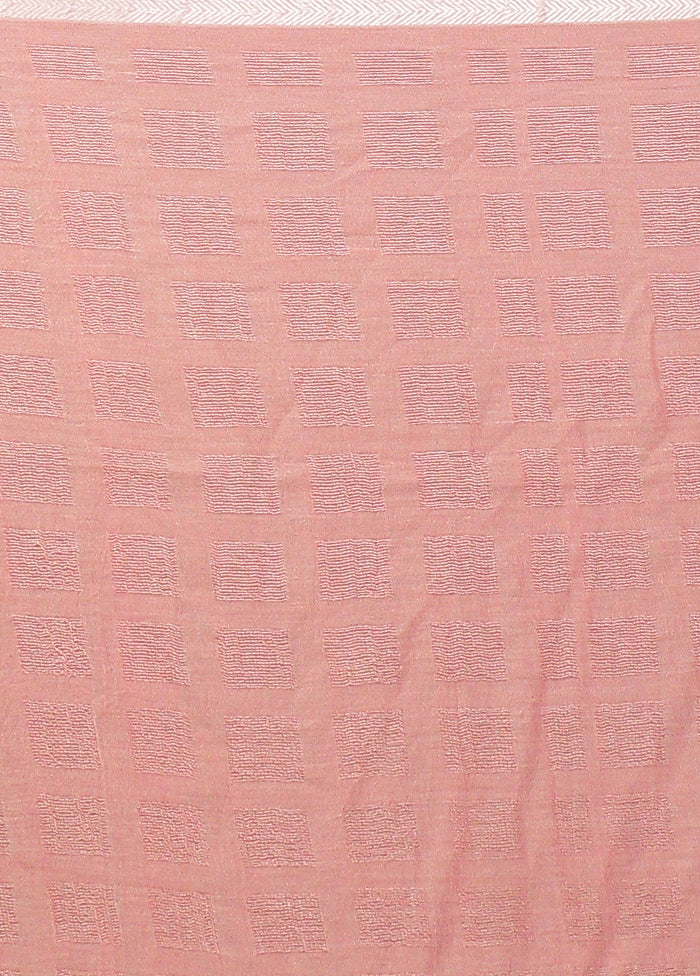 Pink Matka Silk Saree With Blouse Piece