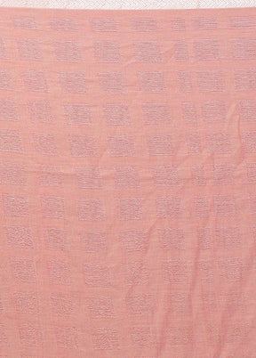 Pink Matka Silk Saree With Blouse Piece