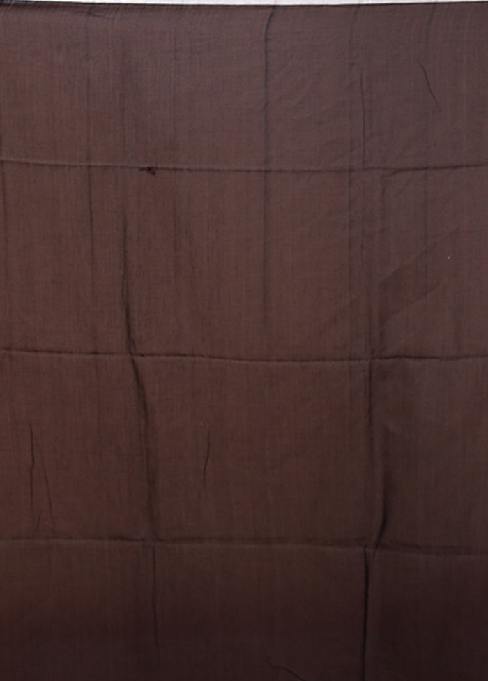 Black Matka Silk Saree With Blouse Piece