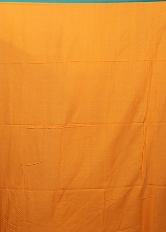 Yellow Matka Silk Saree With Blouse Piece