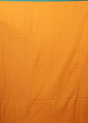 Yellow Matka Silk Saree With Blouse Piece
