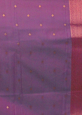Green Dupion Silk Saree With Blouse Piece