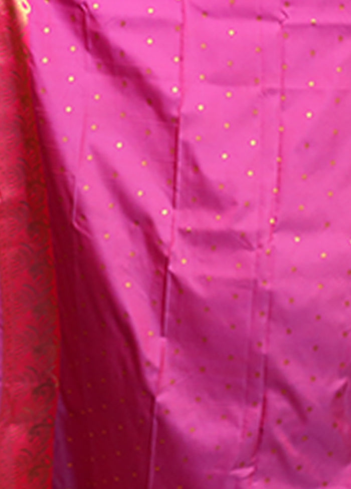 Blue Dupion Silk Saree With Blouse Piece