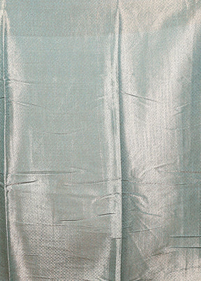 Green Dupion Silk Saree With Blouse Piece