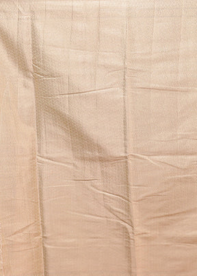 White Kora Silk Saree With Blouse Piece
