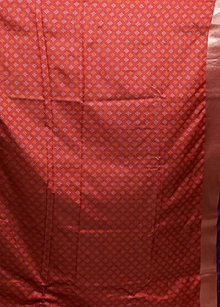 Purple Dupion Silk Saree With Blouse Piece