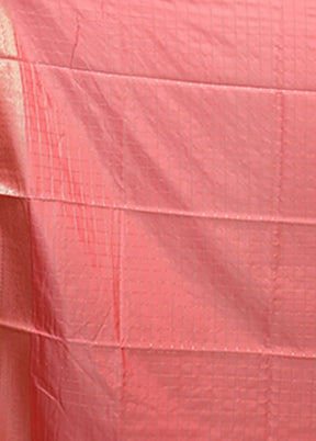 Cream Dupion Silk Saree With Blouse Piece