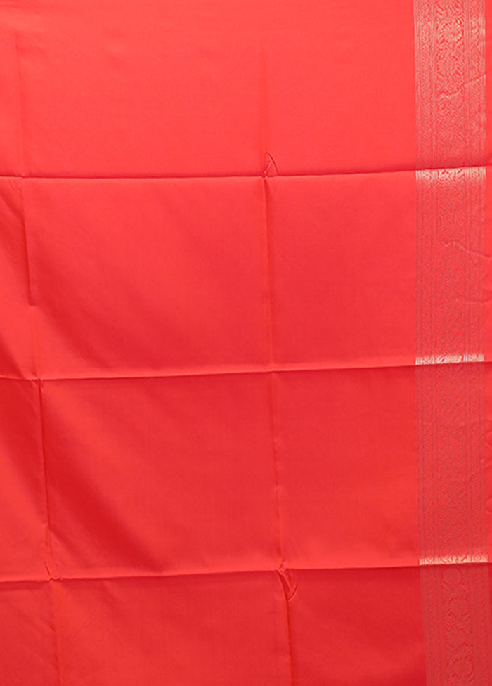 Pink Dupion Silk Saree With Blouse Piece