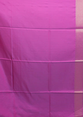 Purple Dupion Silk Saree With Blouse Piece