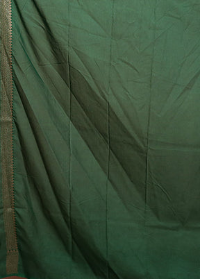 Green Georgette Saree With Blouse Piece