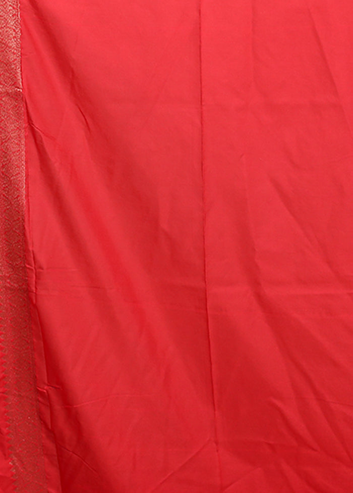 Red Georgette Saree With Blouse Piece