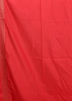 Red Georgette Saree With Blouse Piece