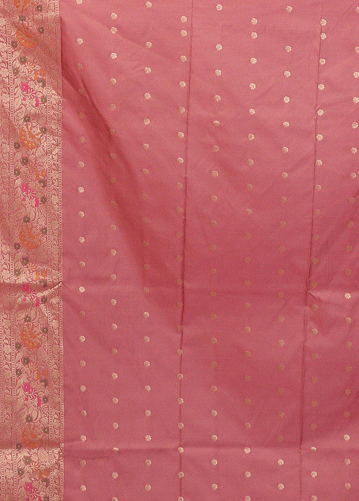 Purple Katan Silk Saree With Blouse Piece