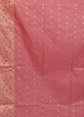 Purple Katan Silk Saree With Blouse Piece