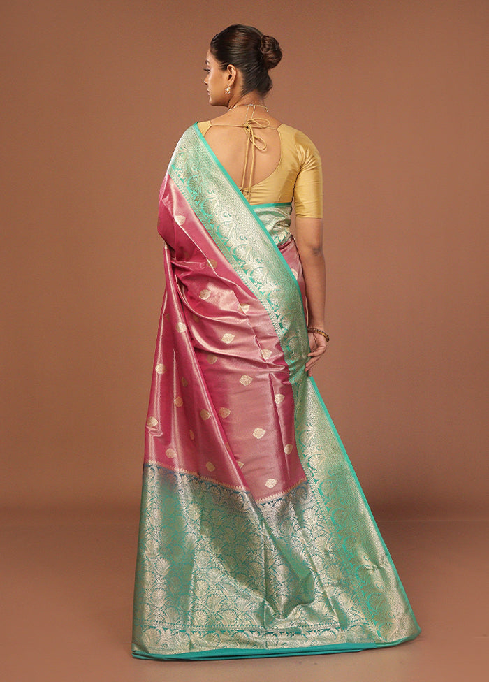 Purple Tissue Silk Saree With Blouse Piece