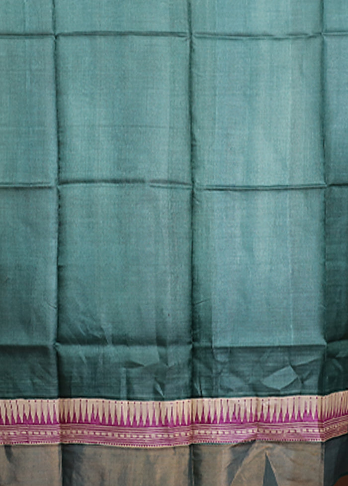 Cream Tussar Silk Saree With Blouse Piece