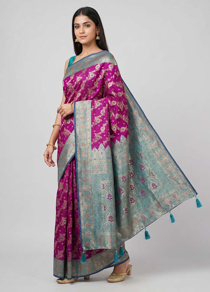 Black Dupion Silk Saree With Blouse Piece