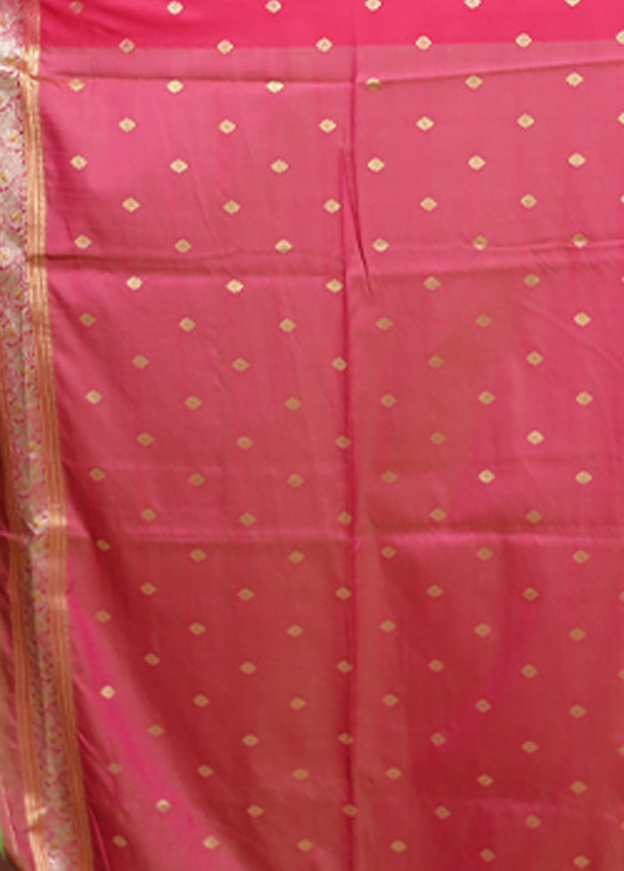 Green Dupion Silk Saree With Blouse Piece