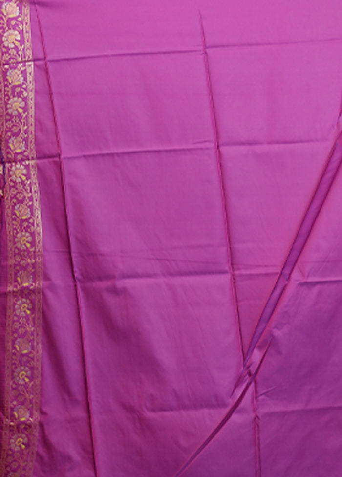 Green Dupion Silk Saree With Blouse Piece