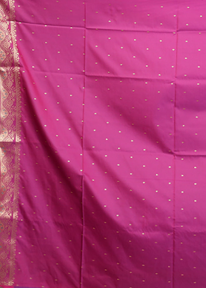 Blue Dupion Silk Saree With Blouse Piece
