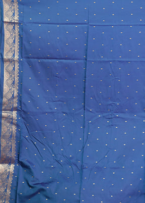 Purple Dupion Silk Saree With Blouse Piece