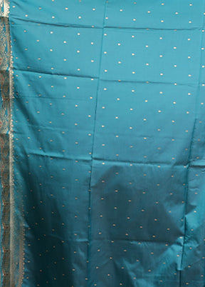 Purple Dupion Silk Saree With Blouse Piece