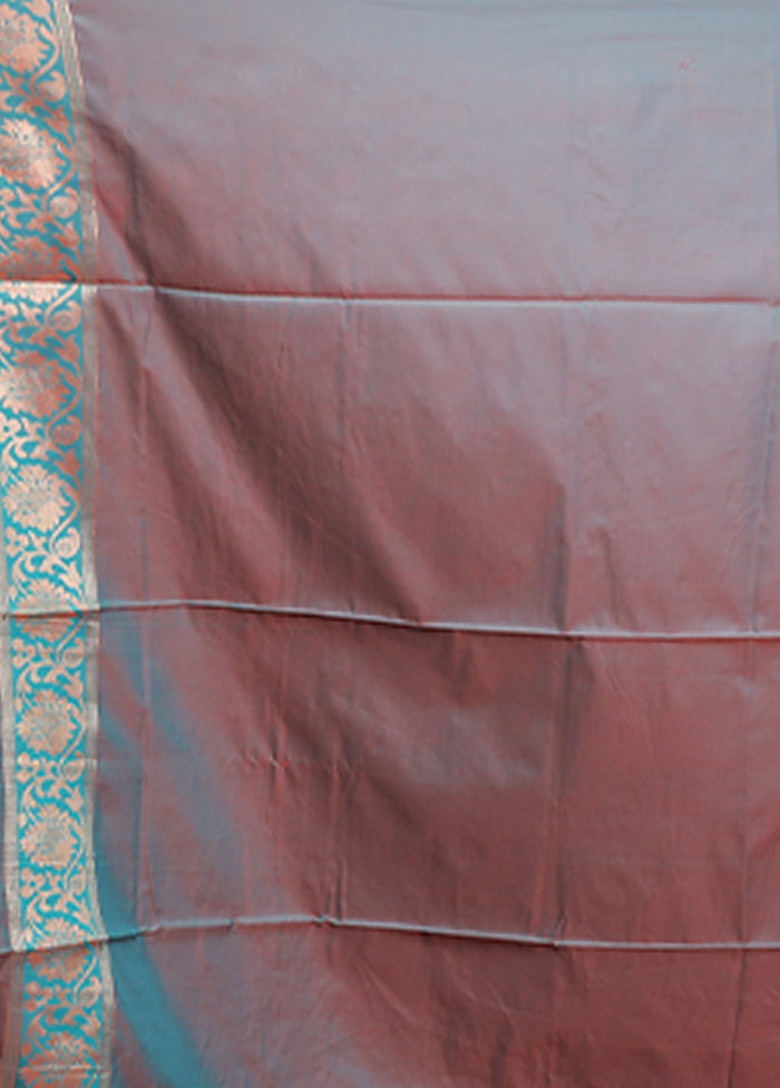 Pink Dupion Silk Saree With Blouse Piece