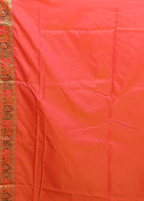 Pink Dupion Silk Saree With Blouse Piece