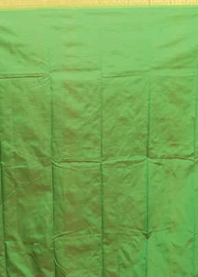 Green Kanjivaram Silk Saree With Blouse Piece
